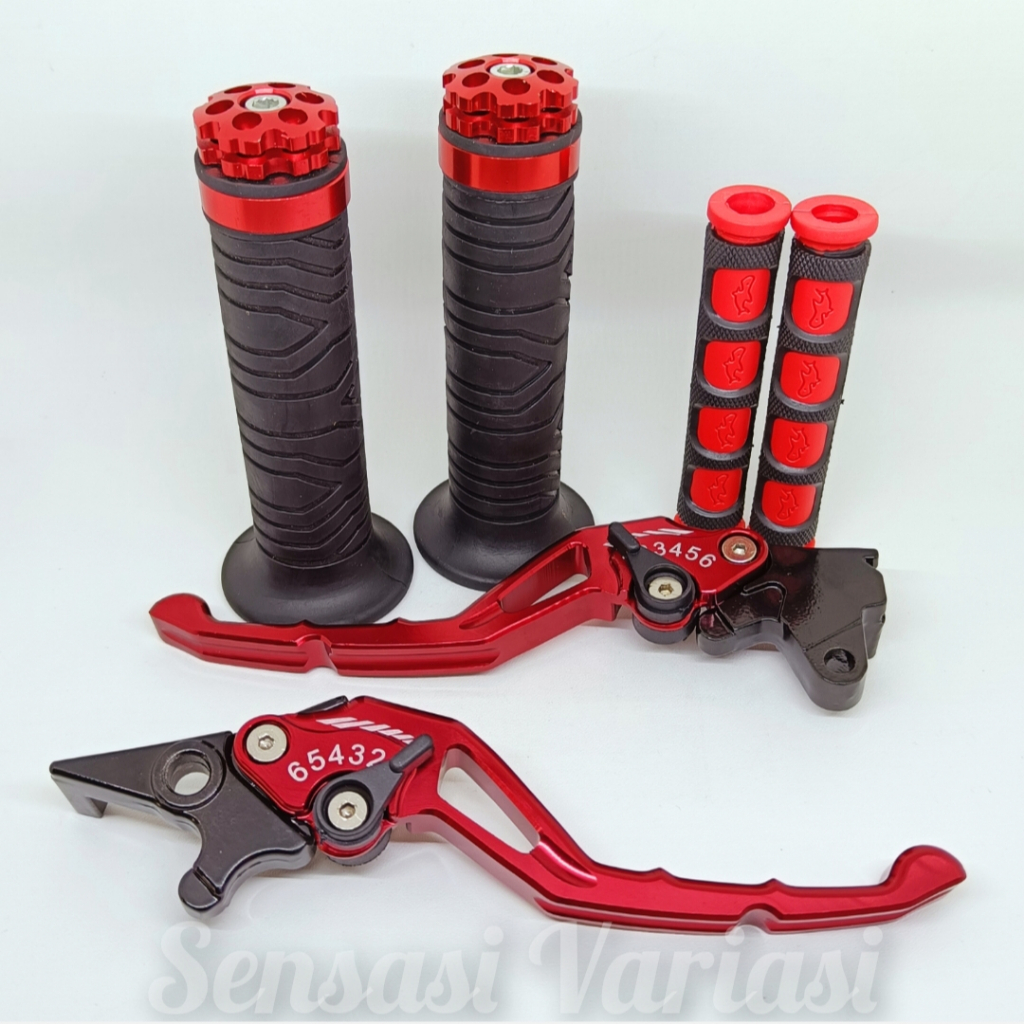 PAKET 3in1 Karet Handle rem+Grip Ring+Handle Rem Variasi Beat Karbu /Fi Vario Karbu /Tekno non cbs S