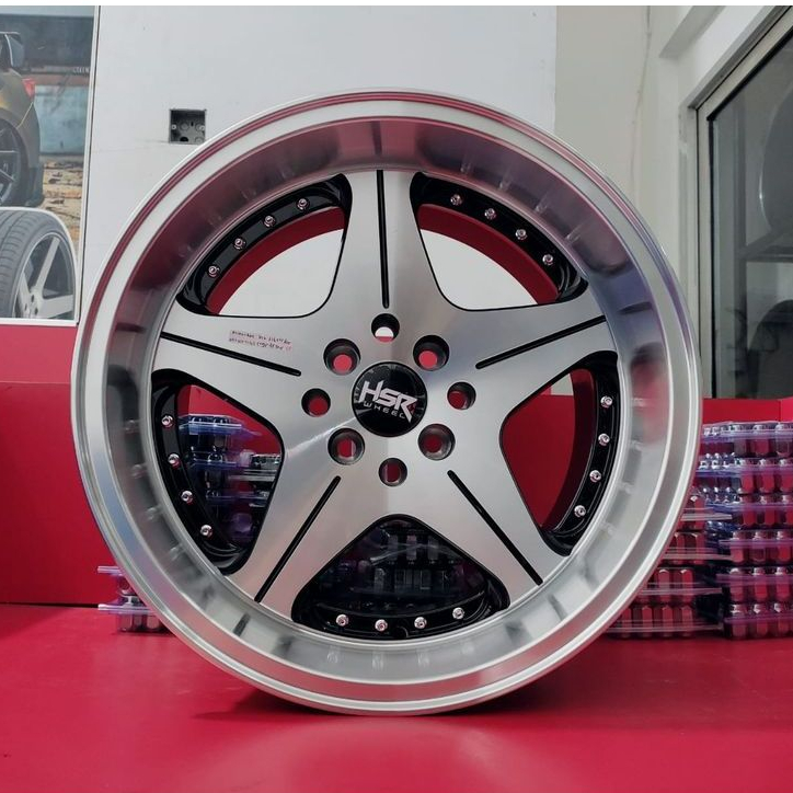 Velg Mobil HSR Celong Ring 15 ANAMBAS HSR R15 Lebar 7/85 Pcd 8X100-114,3 ET35/25 Warna BMF