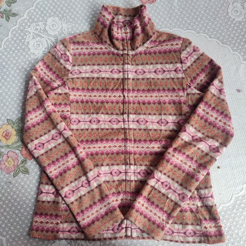Jacket Wanita Uniqlo Fleece Navajo