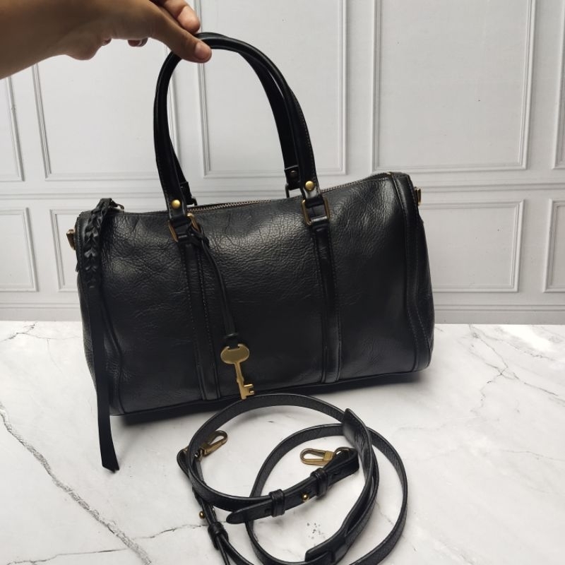 tas Fossil Kendall small hitam Preloved