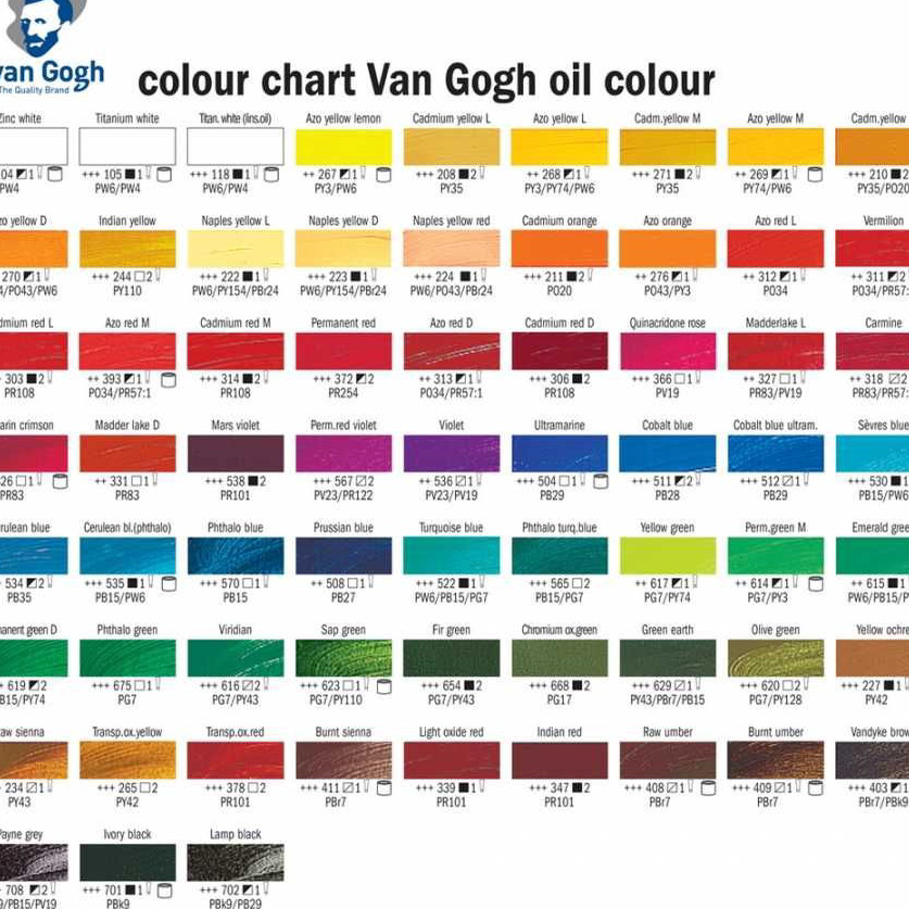 

Harga Termurah van gogh oil color/cat minyak 200ML series 1
