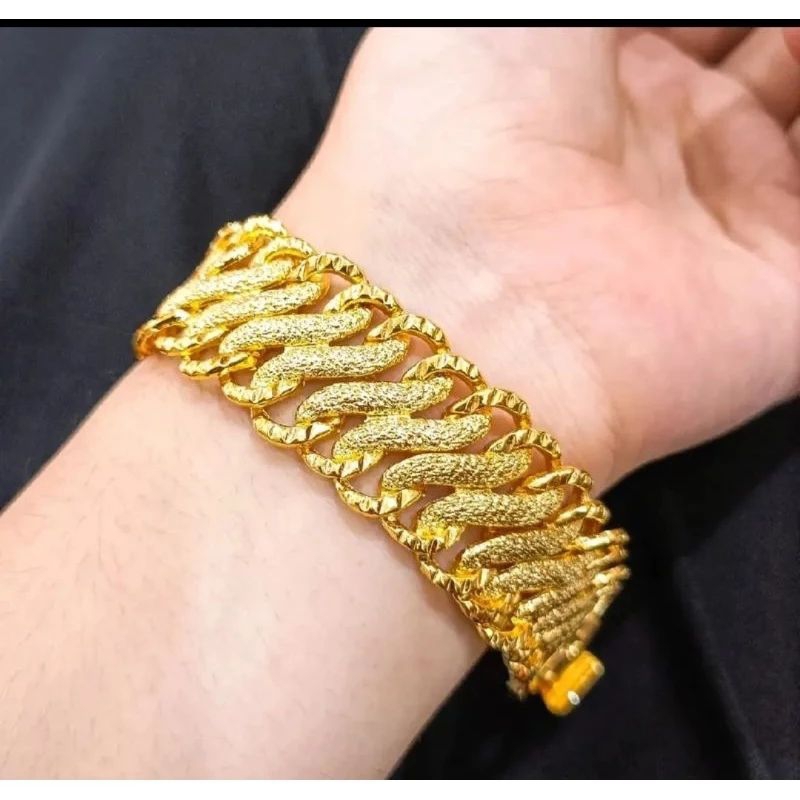 gelang kendari lapis emas 24k