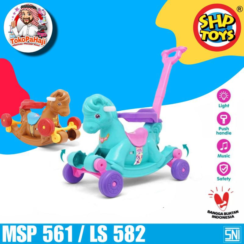 MAINAN KUDA KUDAAN DORONG 2 FUNGSI UNTUK ANAK / SHP LS 582 - SHP MSP 561