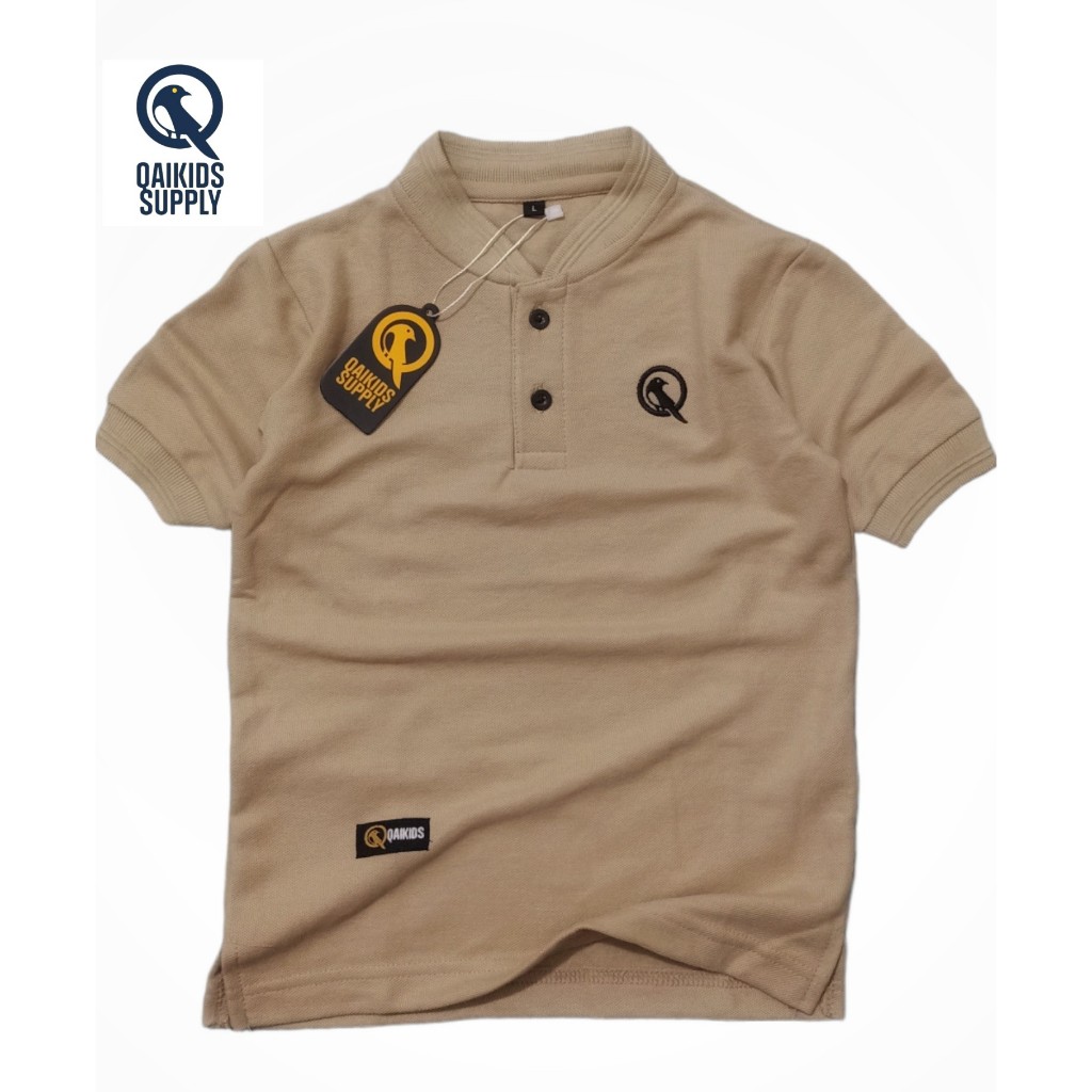 Kaos Anak Kerah Shanghai untuk  usia 1 tahun sampai 12 tahun bahan Cotton CVC PIQUE /kaos lacost/kao