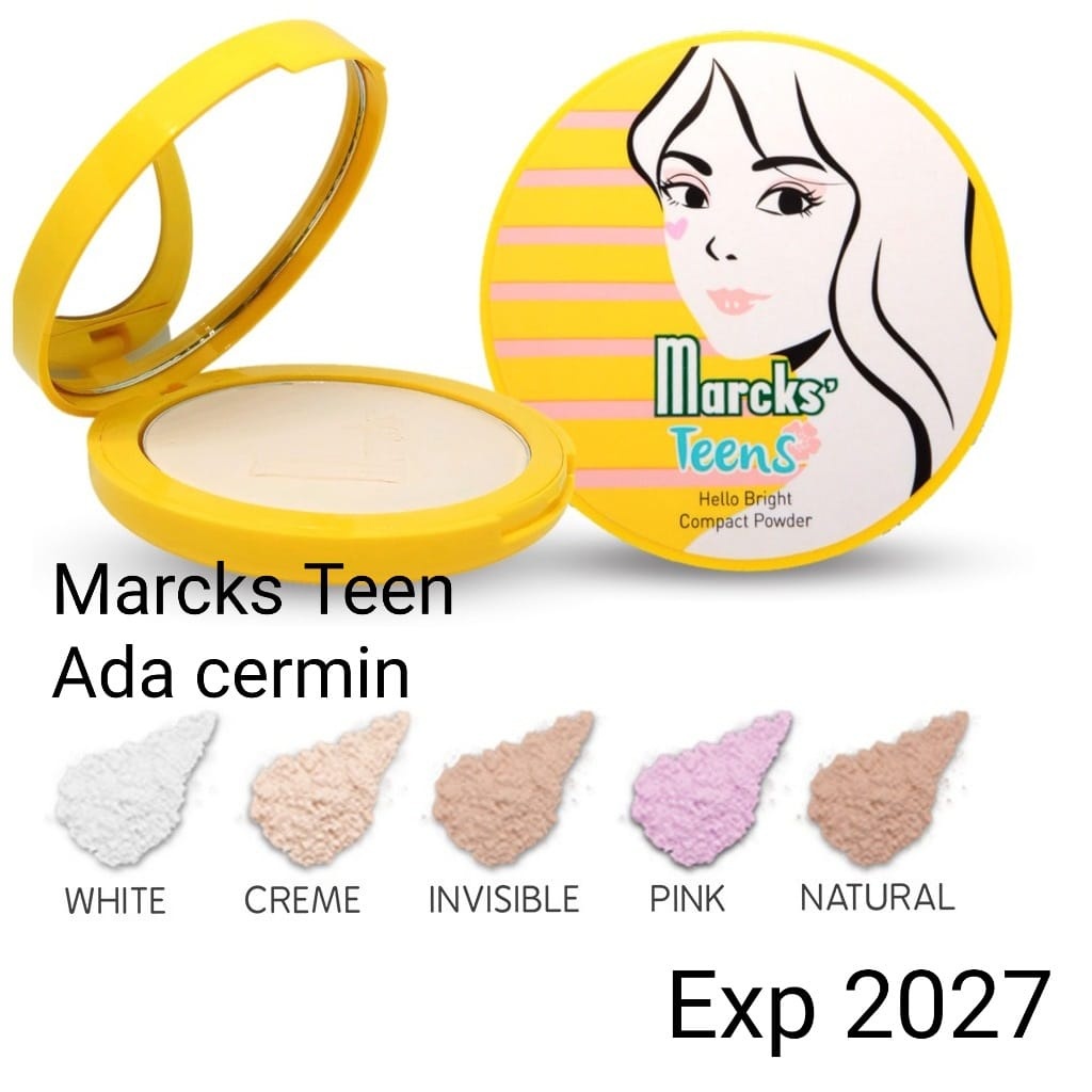 MARCKS COMPACT POWDER TEENS, ADA KACA. BEDAK PADAT