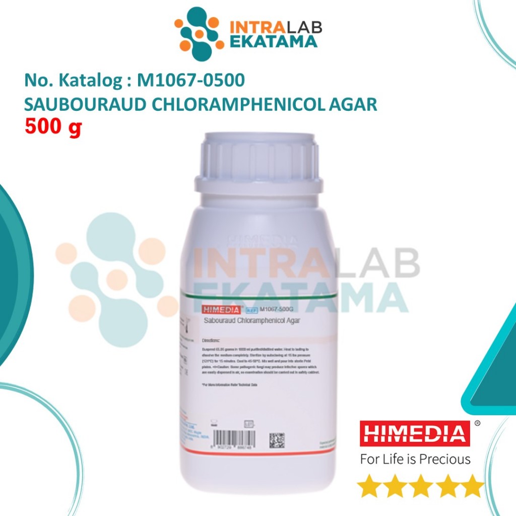 M1067-0500 SAUBOURAUD CHLORAMPHENICOL AGAR,  500g
