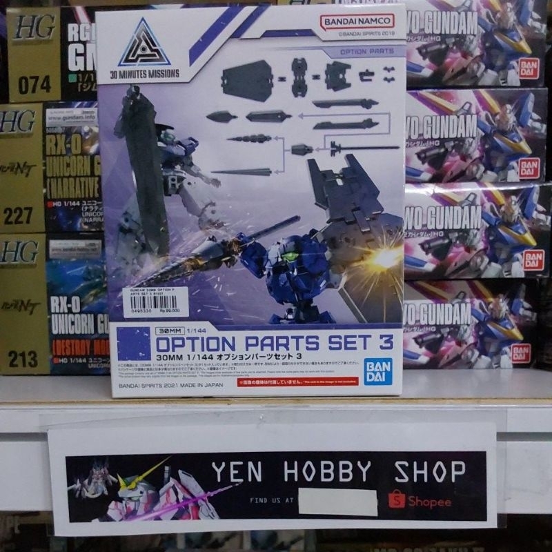 GUNDAM 30MM OPTION PARTS SET 3/61327 [ORIGINAL BANDAI]