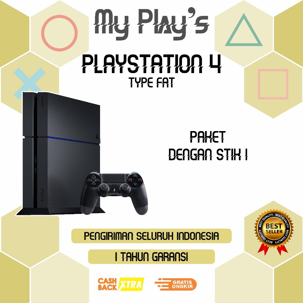 PS 4 [PLAYSTATION 4] TYPE FAT SONY + HDD 1TB *EA PLAY*-1