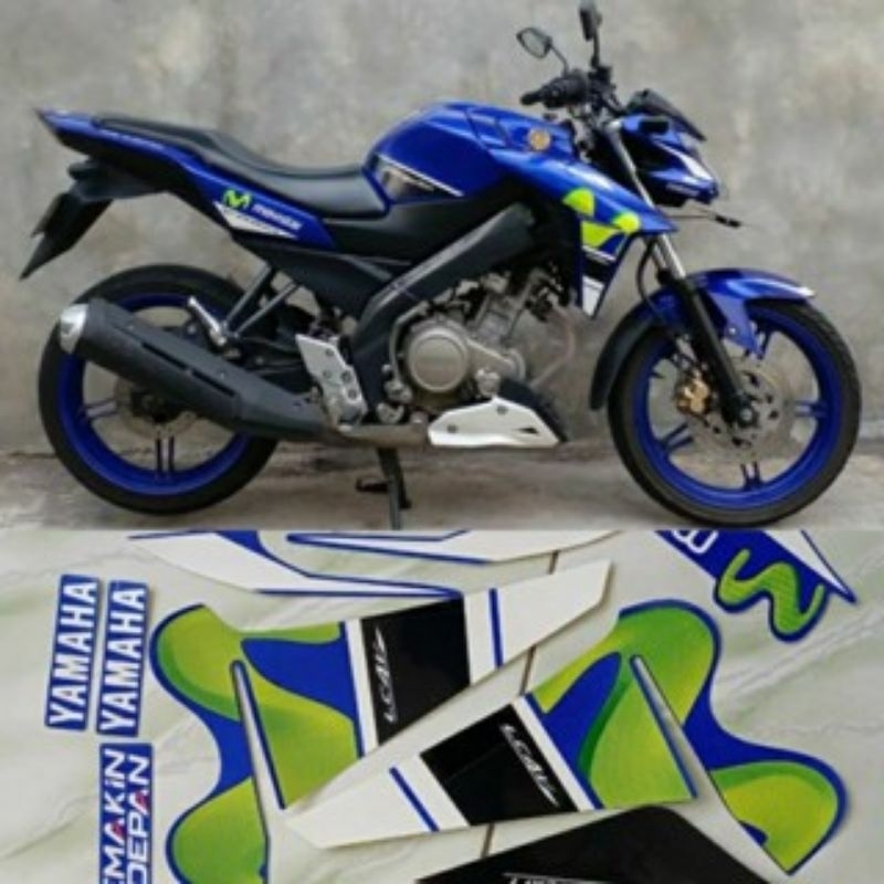 Striping sticker lis les DECAL POLET STRIPING STANDAR Vixion movistar 2015/2016