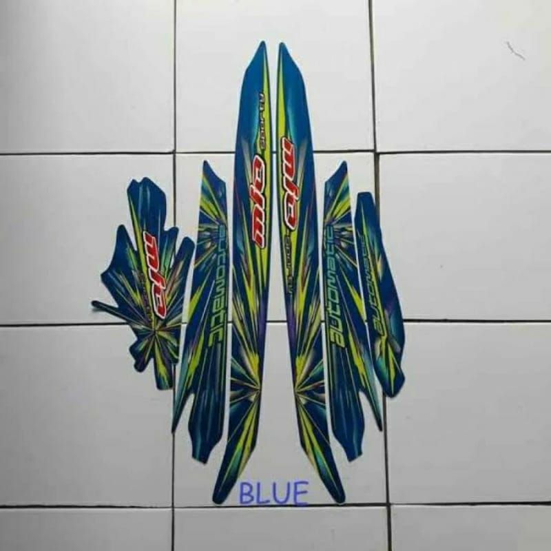 Striping stiker Mio sporty 2008 warna hijau