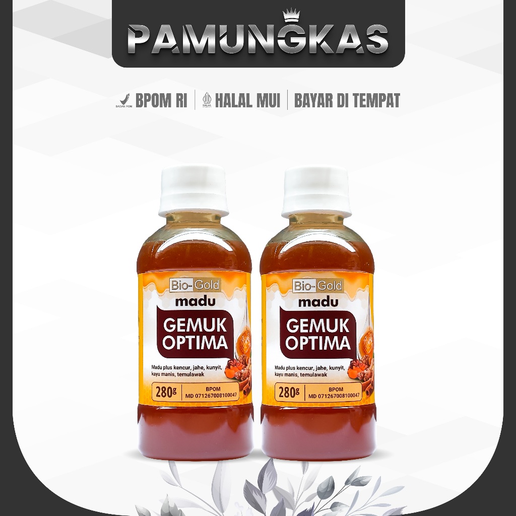 

Madu Penggemuk Badan Optima Varian 2 Botol 280 gr Madu Gemuk