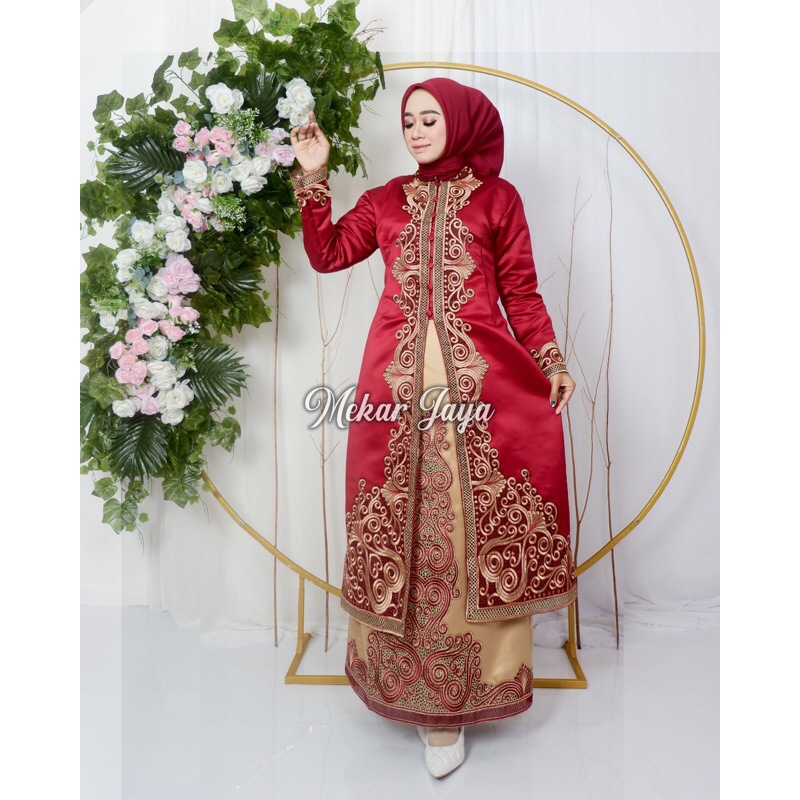 SET ROK KUPU-KUPU - SET ROK TAFFETA BORDIR - KEBAYA BORDIR - KEBAYA MODERN - KEBAYA PESTA - KEBAYA W