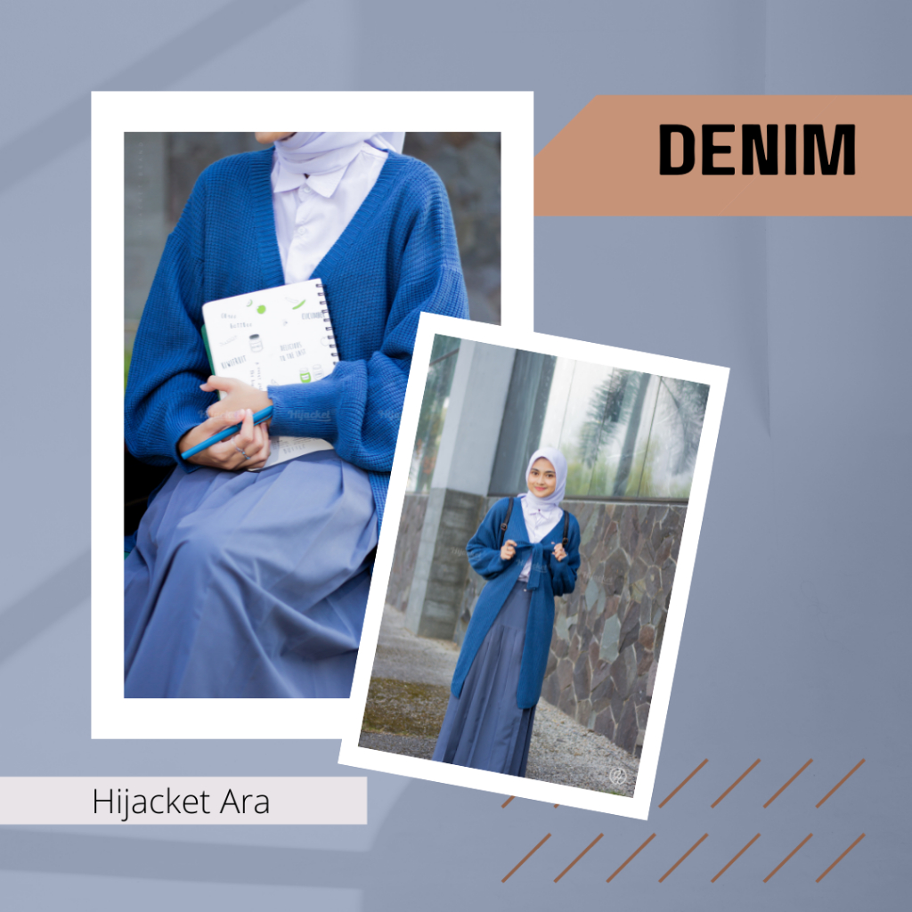 Hijacket Ara Outer Hijabers Muslimah Model Cardigan Panjang