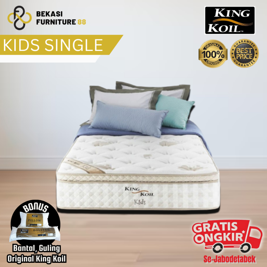 Hanya Kasur KING KOIL Kids Single Springbed New Edition