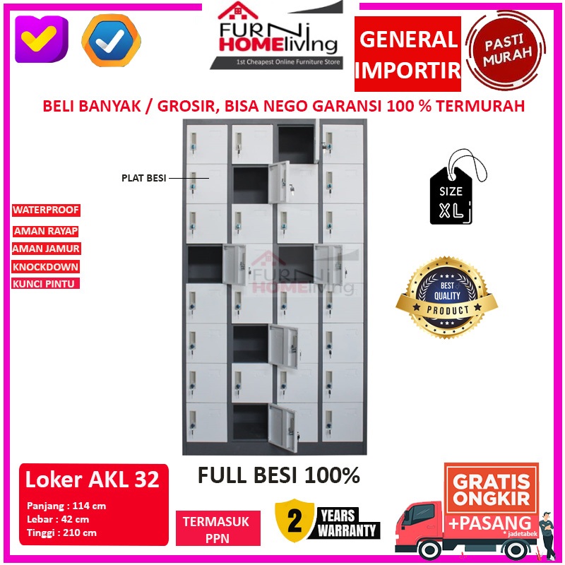 Loker Besi Locker Besi 32 Pintu AKL32