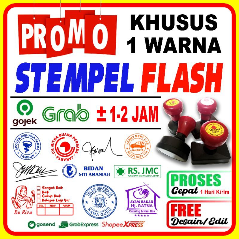 

Stempel Warna Murah Otomatis Desain Custom
