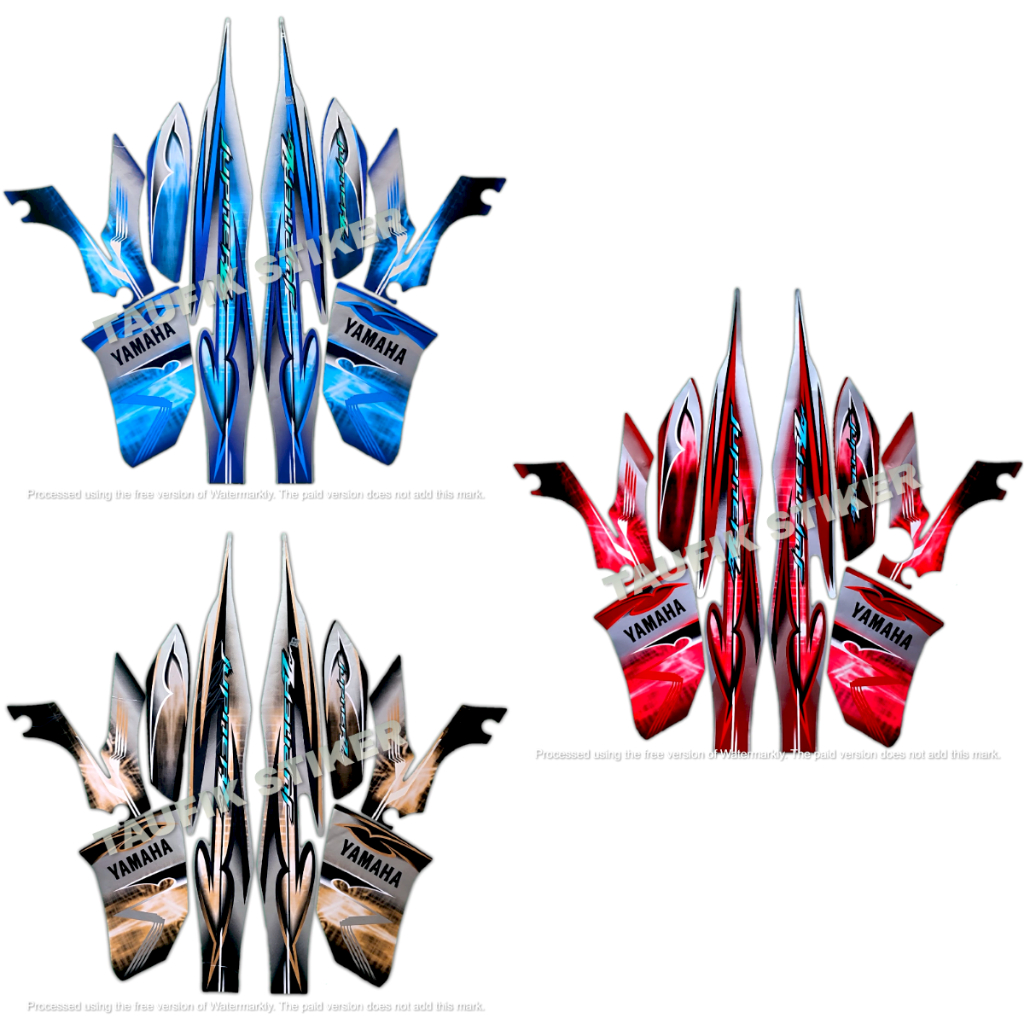 STRIPING LIS BODY MOTOR YAMAHA JUPITER Z 2008 STD SEPASANG STANDAR FULL SET