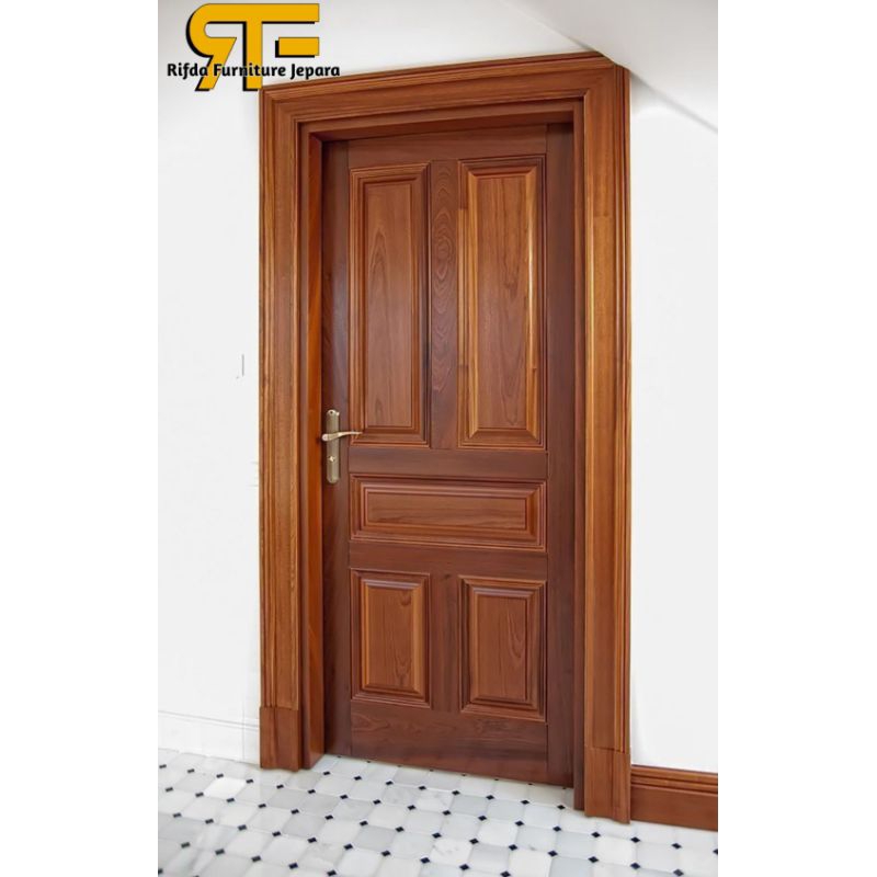 kusen pintu kamar minimalis jati arcitrave ( pintu rumah jati, kusen pintu minimalis jati)
