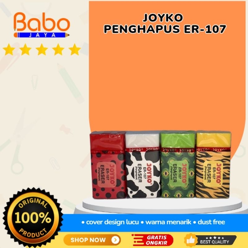 

BABO JAYA PENGHAPUS PENSIL JOYKO ER-107 ANIMALS SERIES