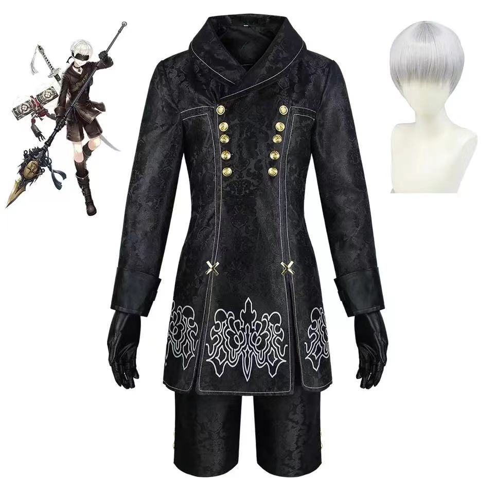 Nier Automata Cosplay Costume Yorha 9S No.9 Type S Outfit Games Suit Men Role Play Costumes Hallowee