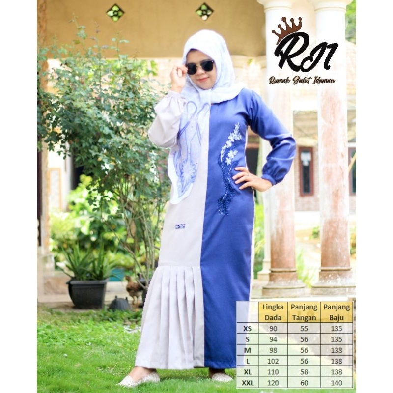 RJI Butik Gamis Busana Muslim terbaru,abaya terkini, modern unik, simple, modis, &elegant gamis mode