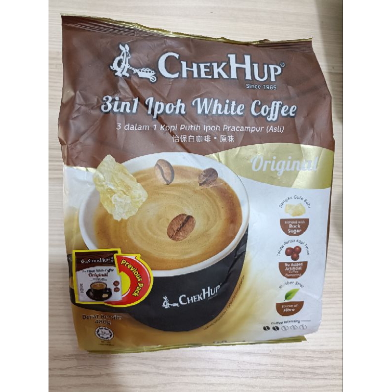 

Check Up 3in1 Ipoh White Coffee Original isi 480 gram (40g × 12 Sachet)