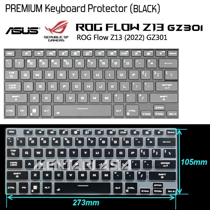 Keyboard Protector ASUS ROG FLOW Z13 GZ301 2022 - Premium BLACK