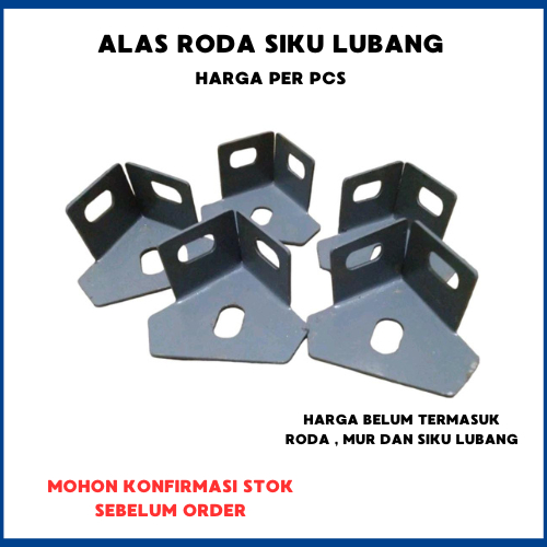 Plat Siku Alas Roda untuk Siku Lubang, Kaki Besi, Besi Siku Rak, kaki siku lubang, dudukan roda, tap