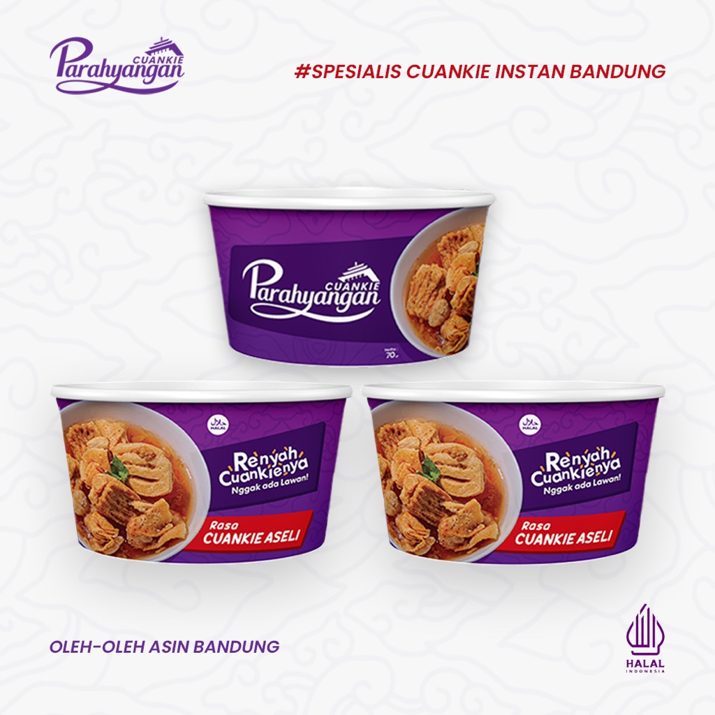 

BUNDLING 3PCS CUANKIE PARAHYANGAN INSTAN RASA KARI CUANKIE ASELI - OLEH OLEH BANDUNG