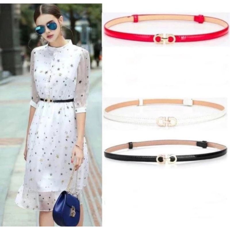 Belt wanita fashion kecil ikat pinggang dress