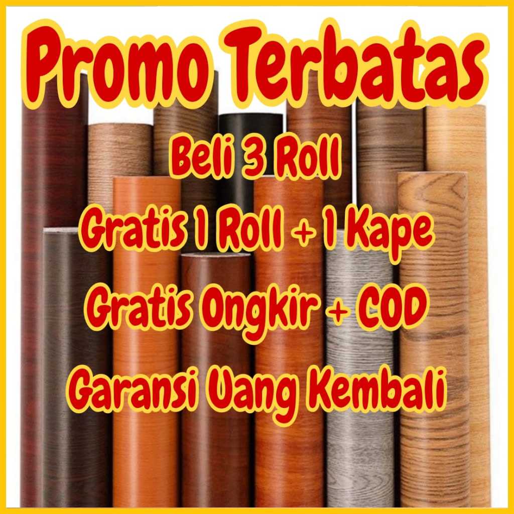 (BELI 3 ROLL GRATIS 1 ROLL + GRATIS 1 KAPE) WALLPAPER DINDING KAYU PUTIH KAYU BIRU KAYU RUSTIC KAYU 