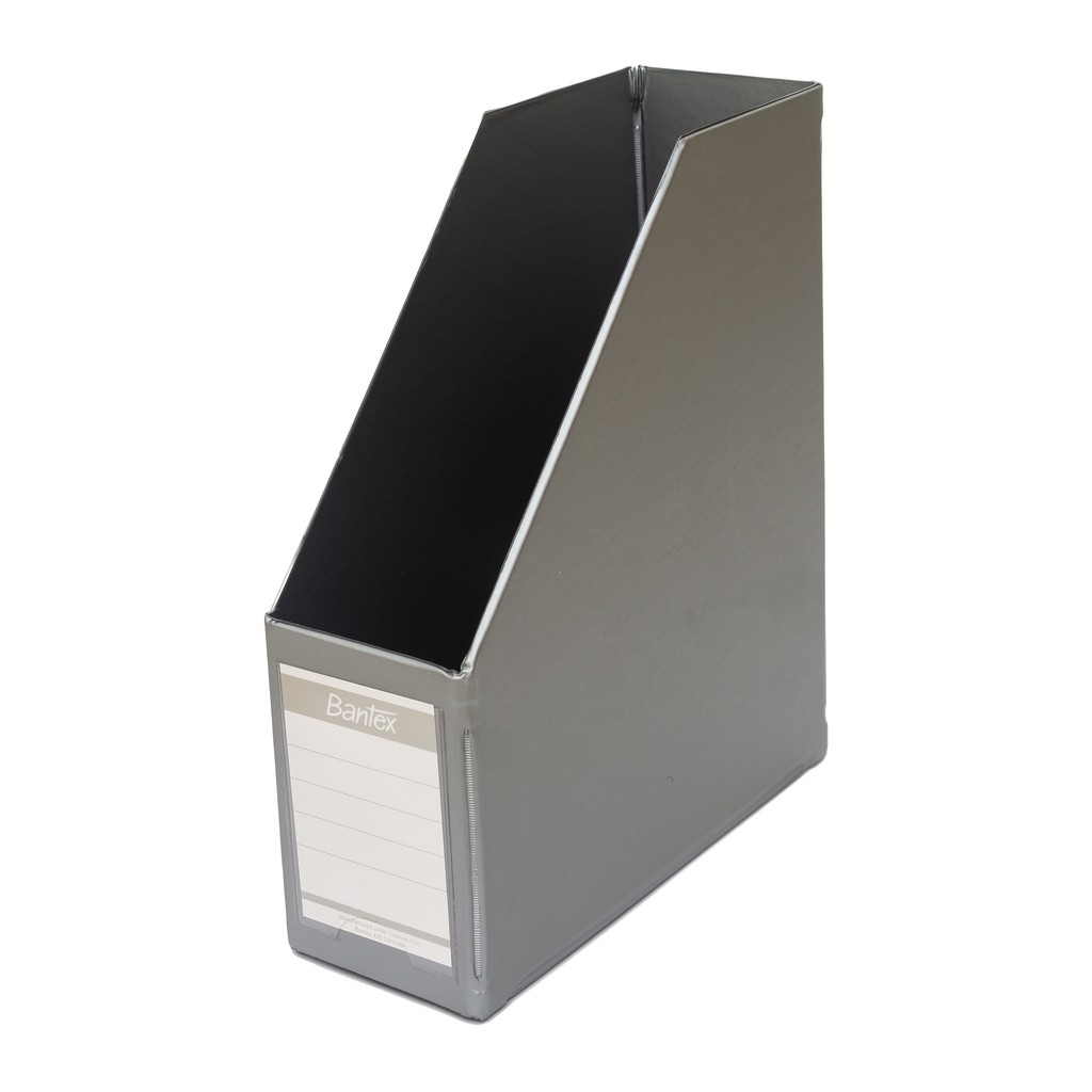 

Bantex Magazine File (Box File) A4 10cm Silver