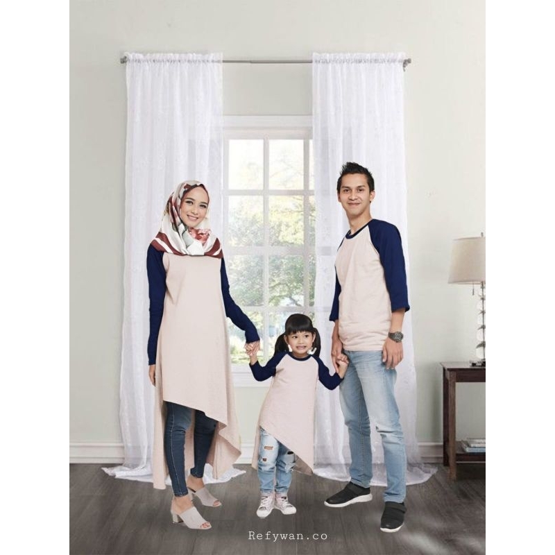 kaos couple keluarga / Longtunik couple / tunik anak / set couple keluarga / baju couple