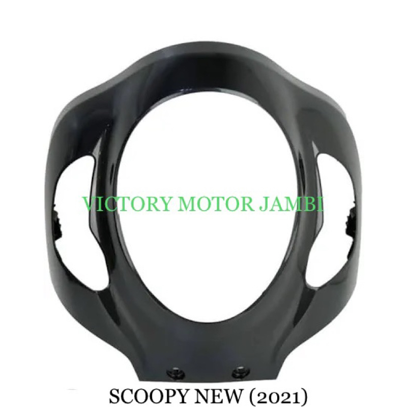 KAP COVER PANEL DEPAN SCOOPY NEW 2021 HITAM VR
