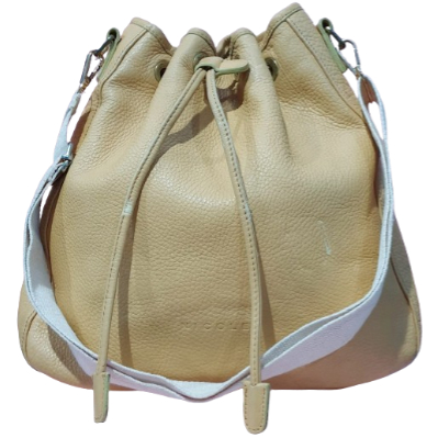 Tas Preloved wanita shoulder sling selempang serut kulit asli NICOLE St GILLES/ tas second / tas bek