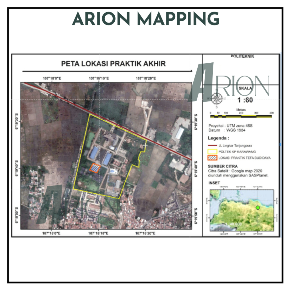 [ARION MAPPING] Jasa Pembuatan Peta Lokasi Penelitian