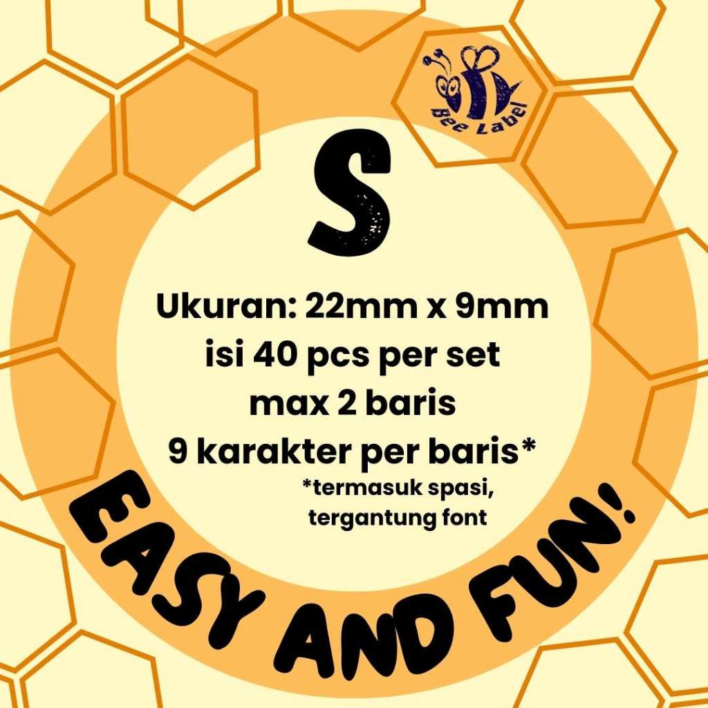 

Stiker Label Nama Anti Air - Waterproof Sticker Name Label - Mix