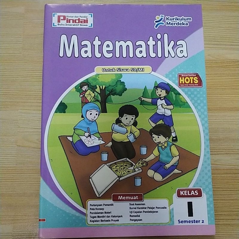 Lks Pindai Matematika kelas 1 SD semester 2 kurikulum merdeka penerbit Arya duta terdiri dari 96 hal