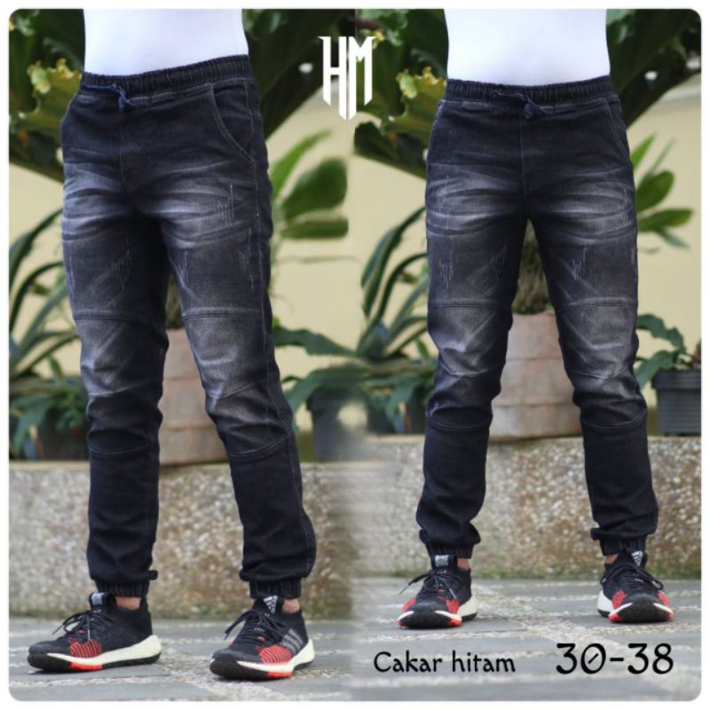Celana Jeans Joger Jumbo Premium Original HMD Distro Pria// JOGER JEANS PRIA CELANA JOGGER BIGSIZE