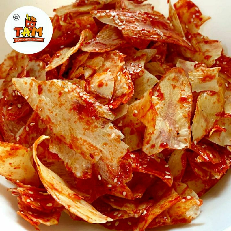 

Keripik Singkong Pedas Balado Wijen Spesial 250 Gram - Tam Snack