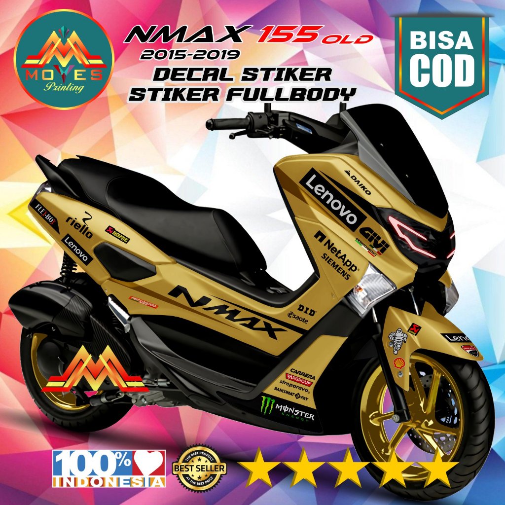 Terbaru bisa cod. stiker nmax 155 decal stiker motor nmax 155 old stiker nmax 155 full body stiker m