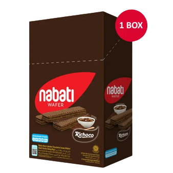 

➢❈ ( BERKAH ) Richeese NABATI Wafer Keju Coklat BOX isi 20 pcs x 6gr Snack Keju Richeese Snack Cemilan Anak Murah Serba Murah