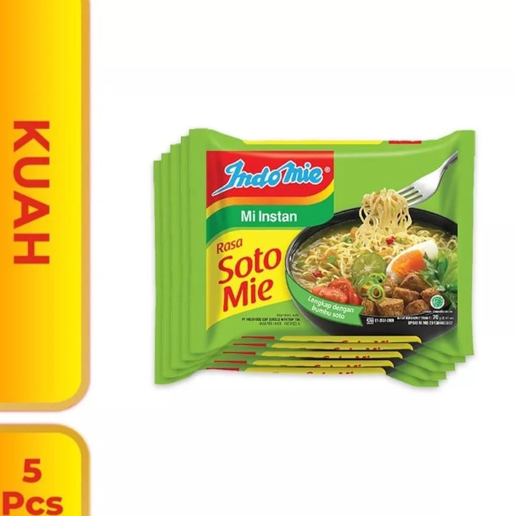 

➼➳✿✯ INDOMIE KUAH SOTO | ISI 5 Pcs