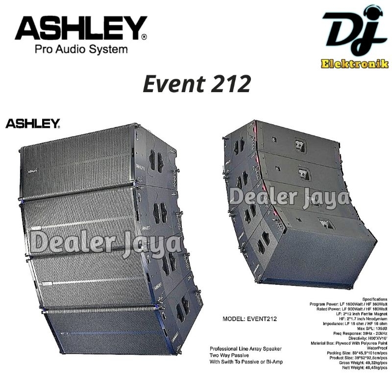 Speaker Line Array Ashley EVENT 212 / EVENT212 - 12 inch