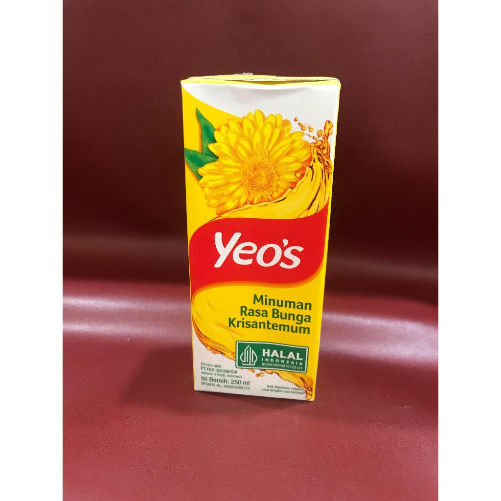 

Yeos Chrysanthemum kotak 250ml - Minuman Teh Bungan Krisan