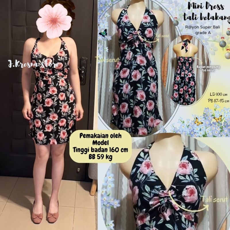 Dress tali belakang //Dress seksi mini //Dress Bali