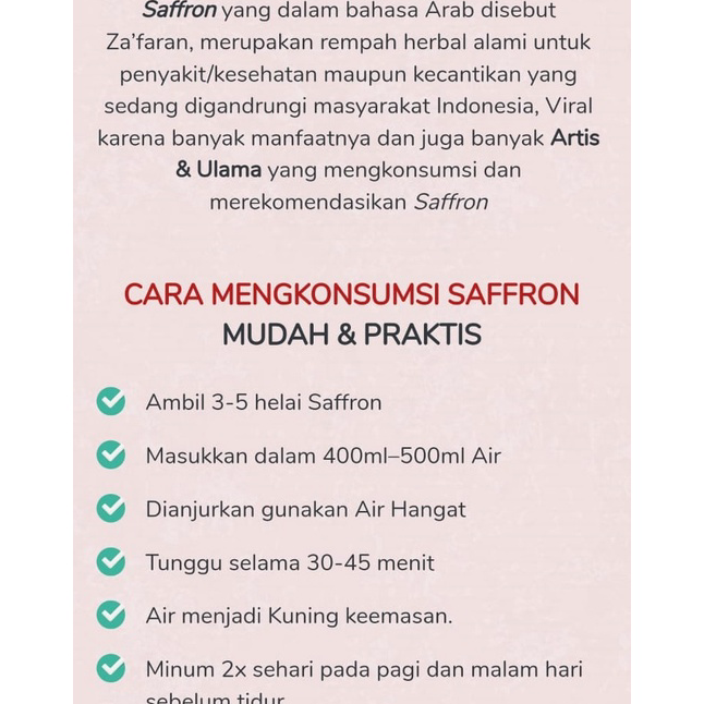 

Terkini Saffron | Safron 1 gr Super Negin Grade A Premium