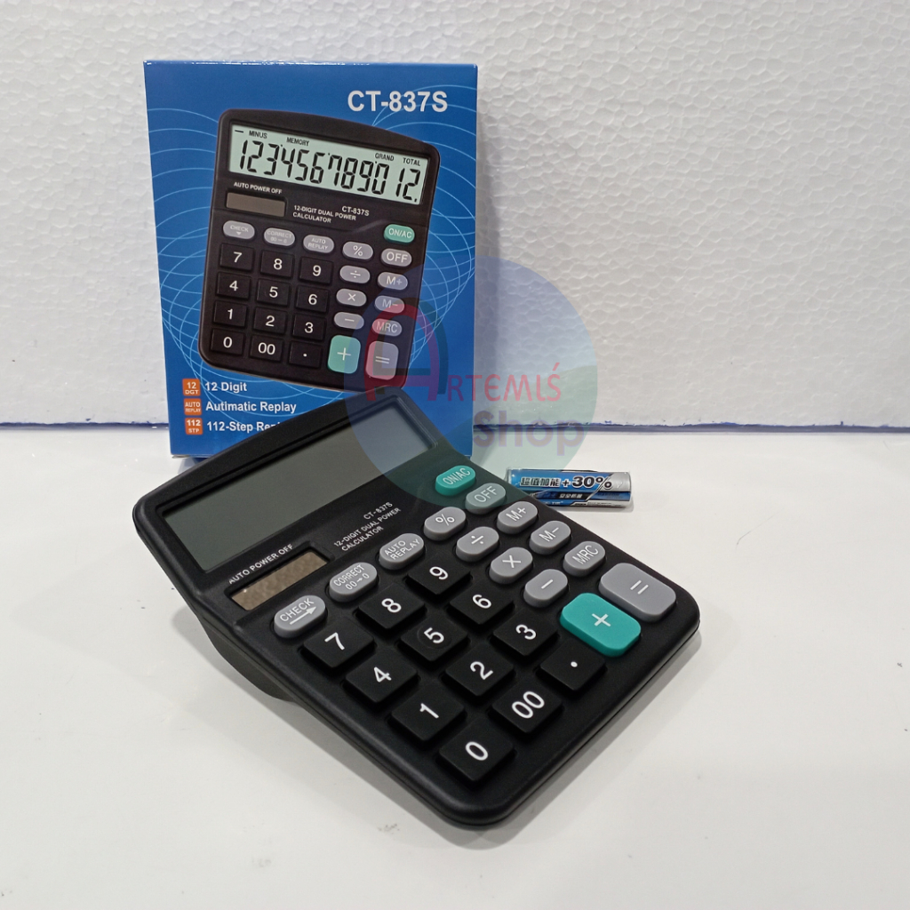 

Kalkulator Dagang CITIZEN CT-837S 12 Digit