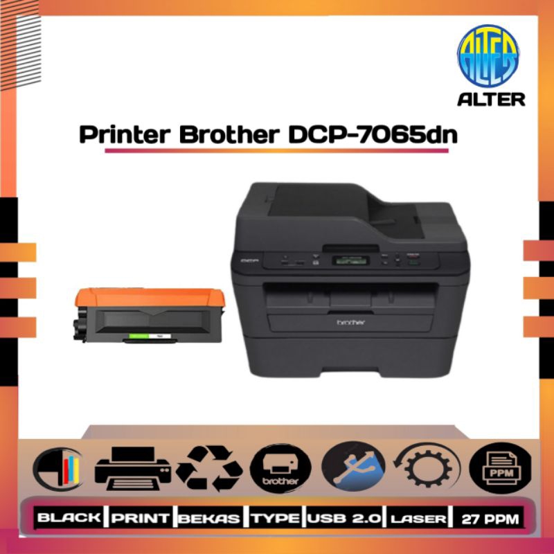 Printer Brother DCP-7065dn(Scan copy F4 Adf(