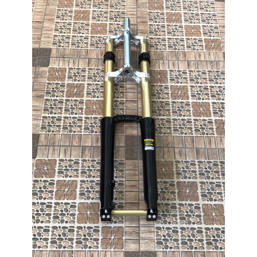 Fork DH 26 ZOOM DOWNHILL 680 TA Travel 180mm garpu sepeda Double Crown
